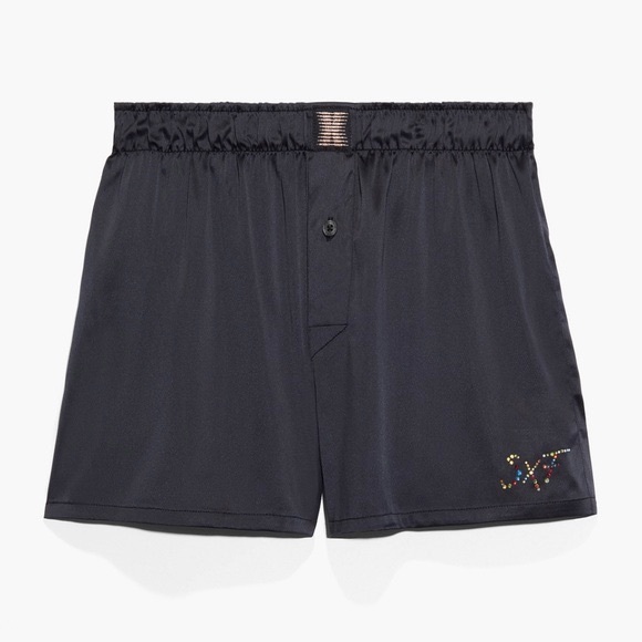Savage X Fenty Other - NWOT Savage x Fenty Unisex Black Satin Boxer Shorts, Size Large